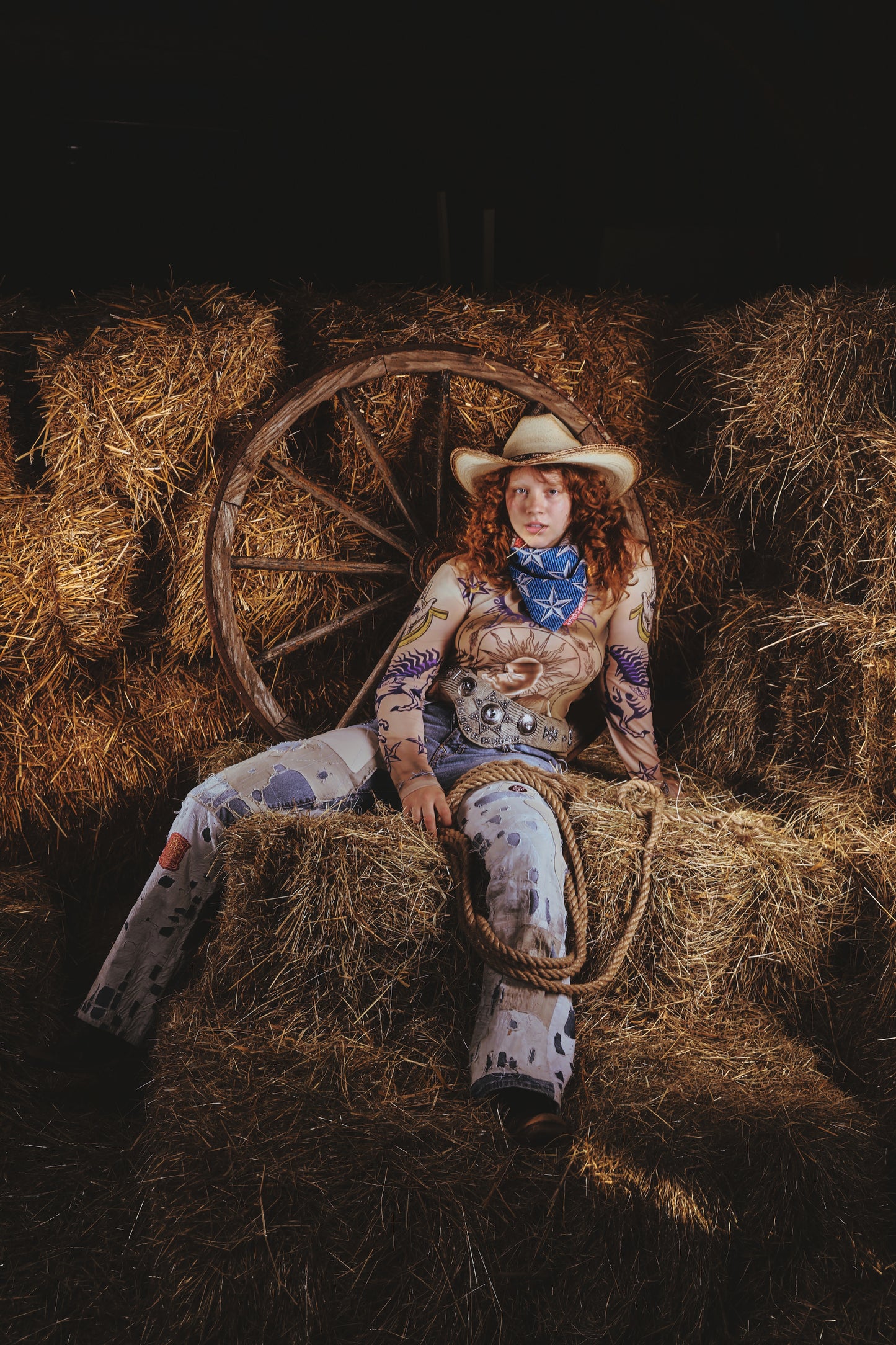 Sample True Religion x Jaffa Saba 'Zen' Mesh Top